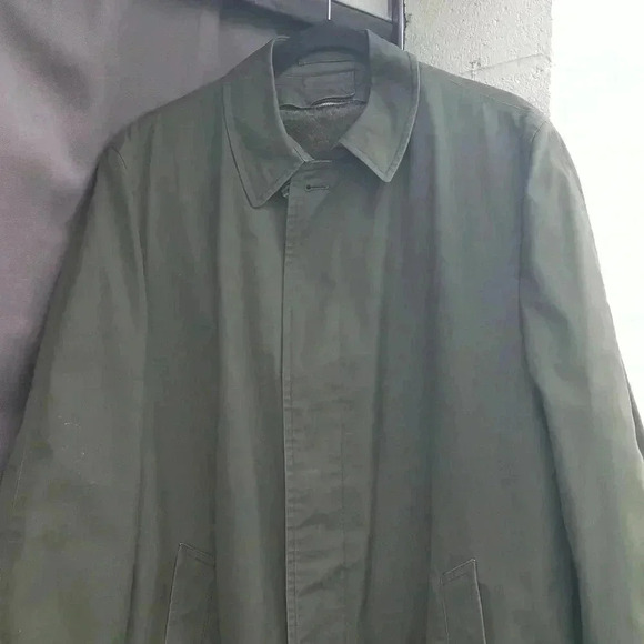Vintage London Fog Maincoats Army green 40 Long winter coat - Picture 5 of 17